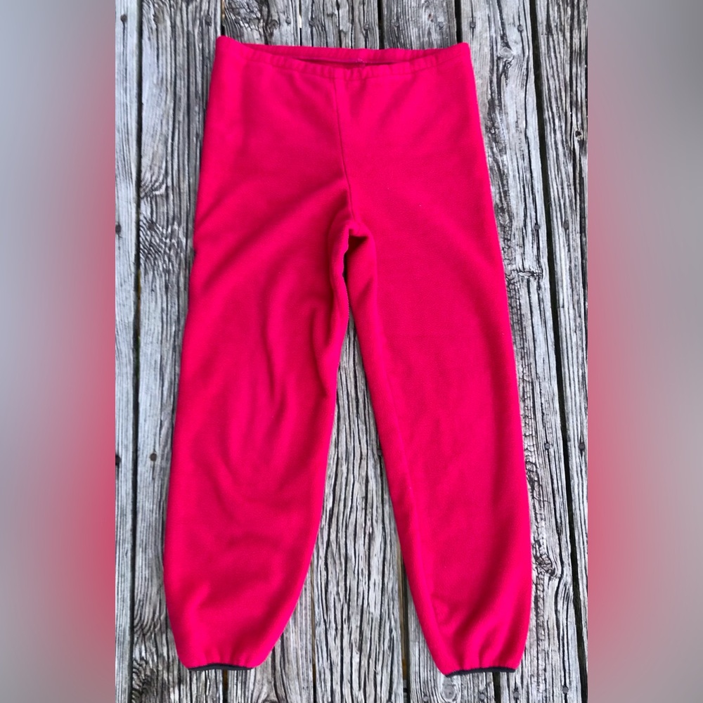 Mens XXL REI Red Fleece Pull On Jogger Sweatpants Pants